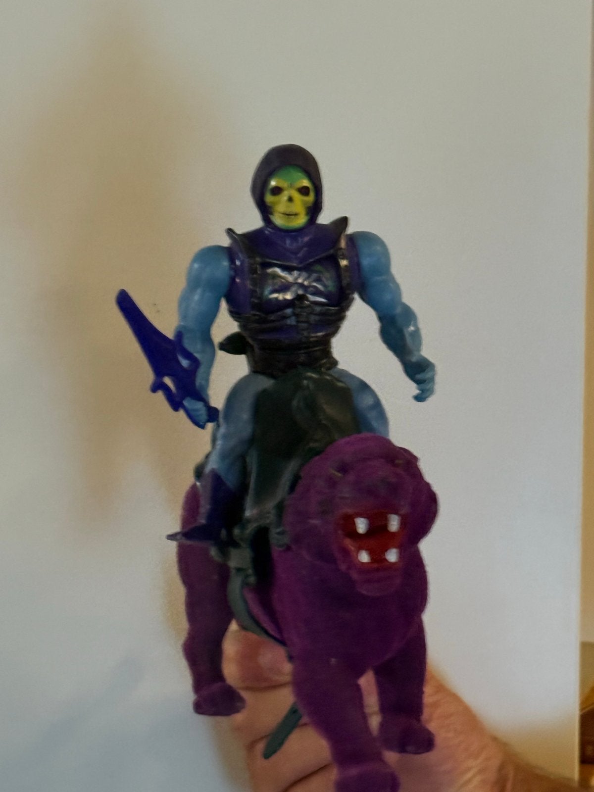 He-Man Skeletor op Panthor actiefiguur - Vintage, Ophalen of Verzenden, Gebruikt