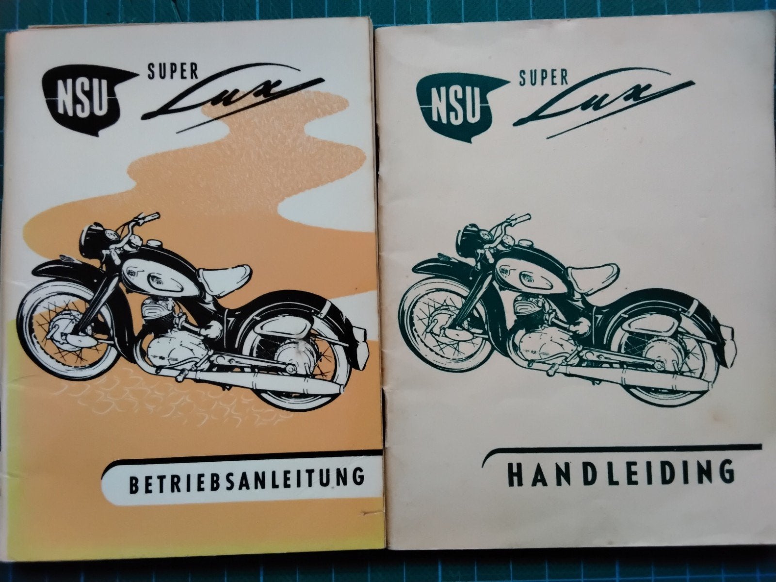 NSU Super Lux Handleiding & Betriebsanleitung (2 stuks), Motoren, Ophalen of Verzenden, Overige merken