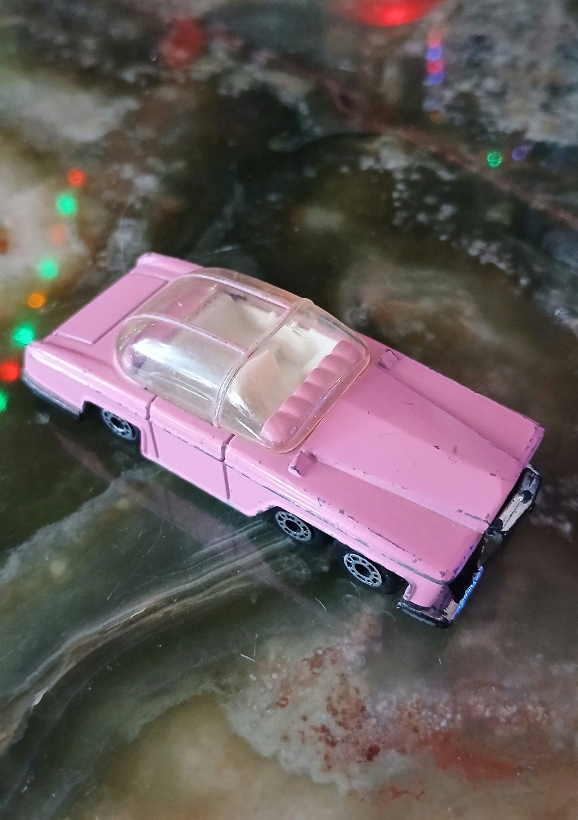 Vintage Thunderbirds Lady Penelope FAB1 Roze Auto matchbox, Ophalen of Verzenden, Gebruikt