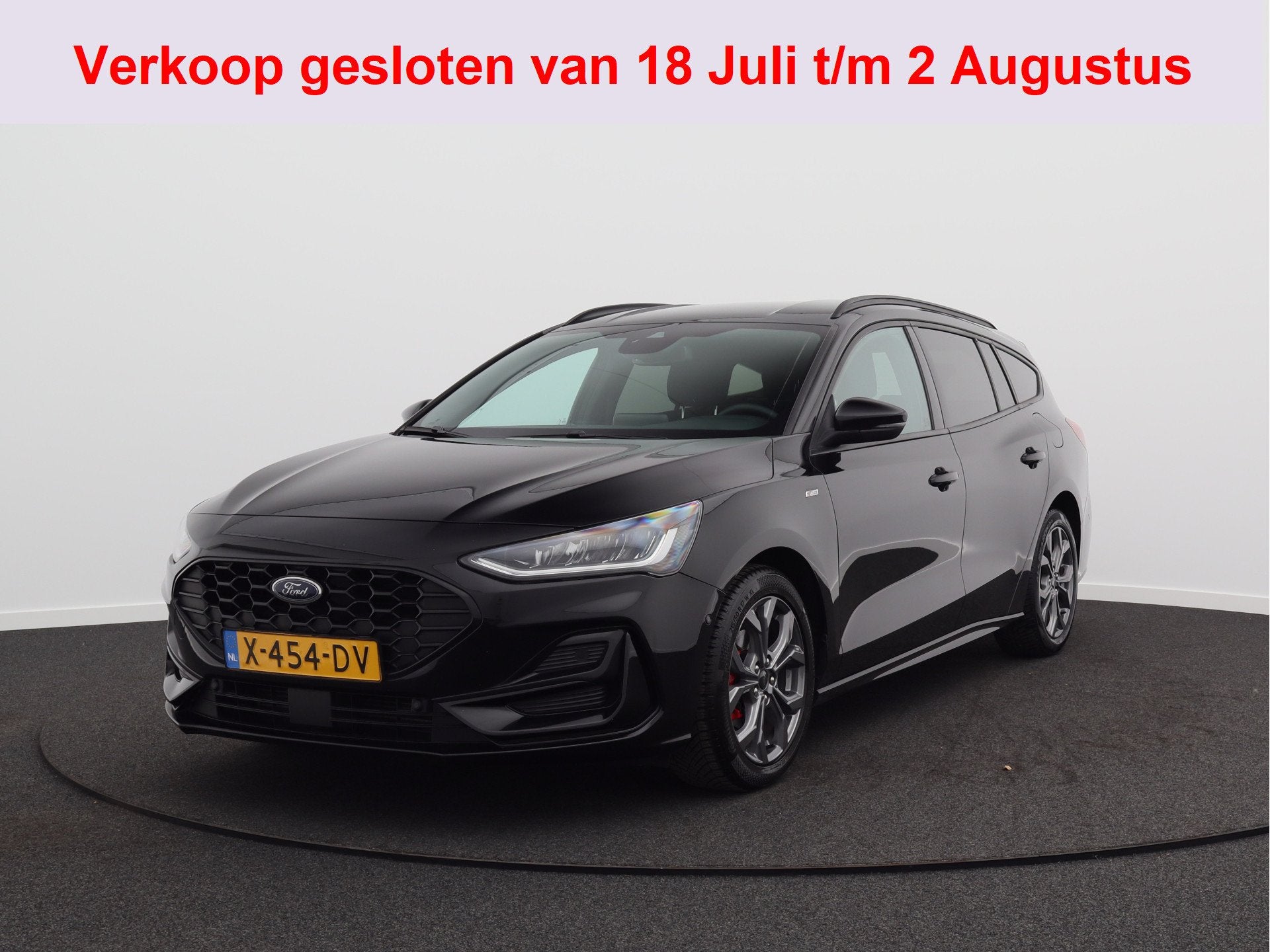 Ford FOCUS Wagon 1.0 EcoBoost Hybrid ST Line Style/ lage km/, Auto's, Ford, Stof, Gebruikt, Zwart, Origineel Nederlands
