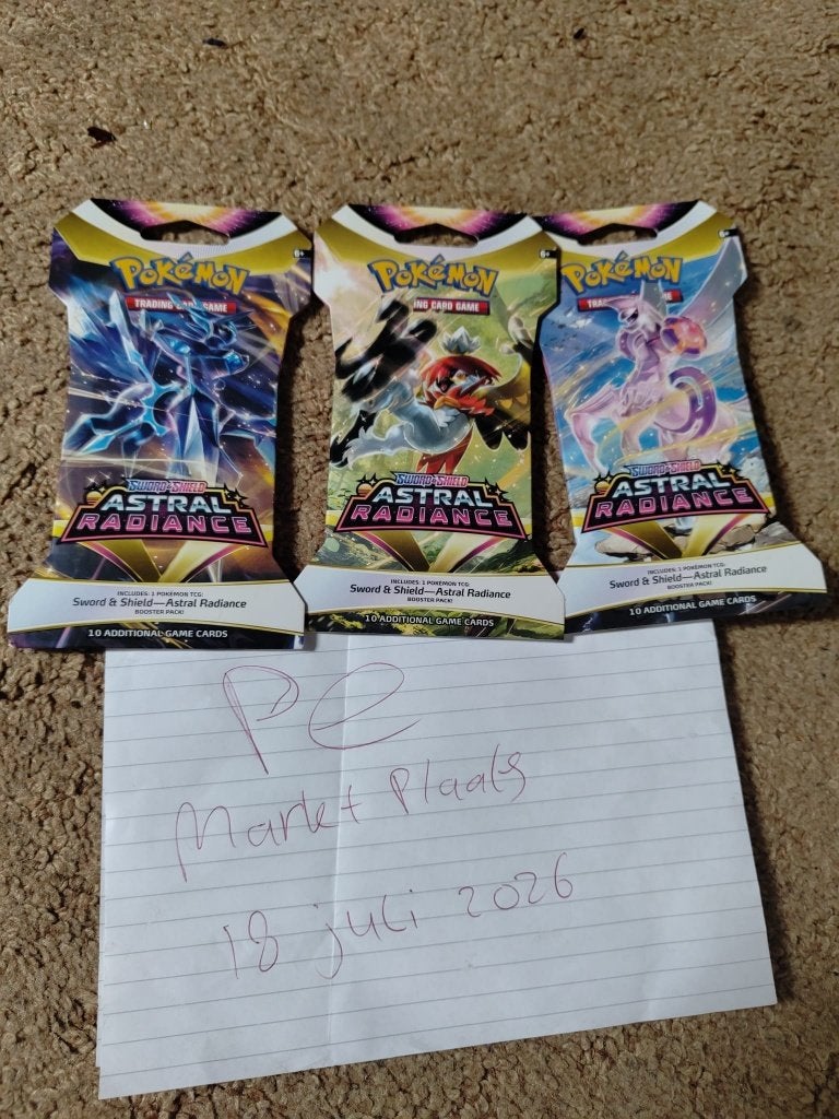 Pokemon Astral Radiance Sleeved booster packs, Ophalen of Verzenden, Nieuw, Booster, Foil