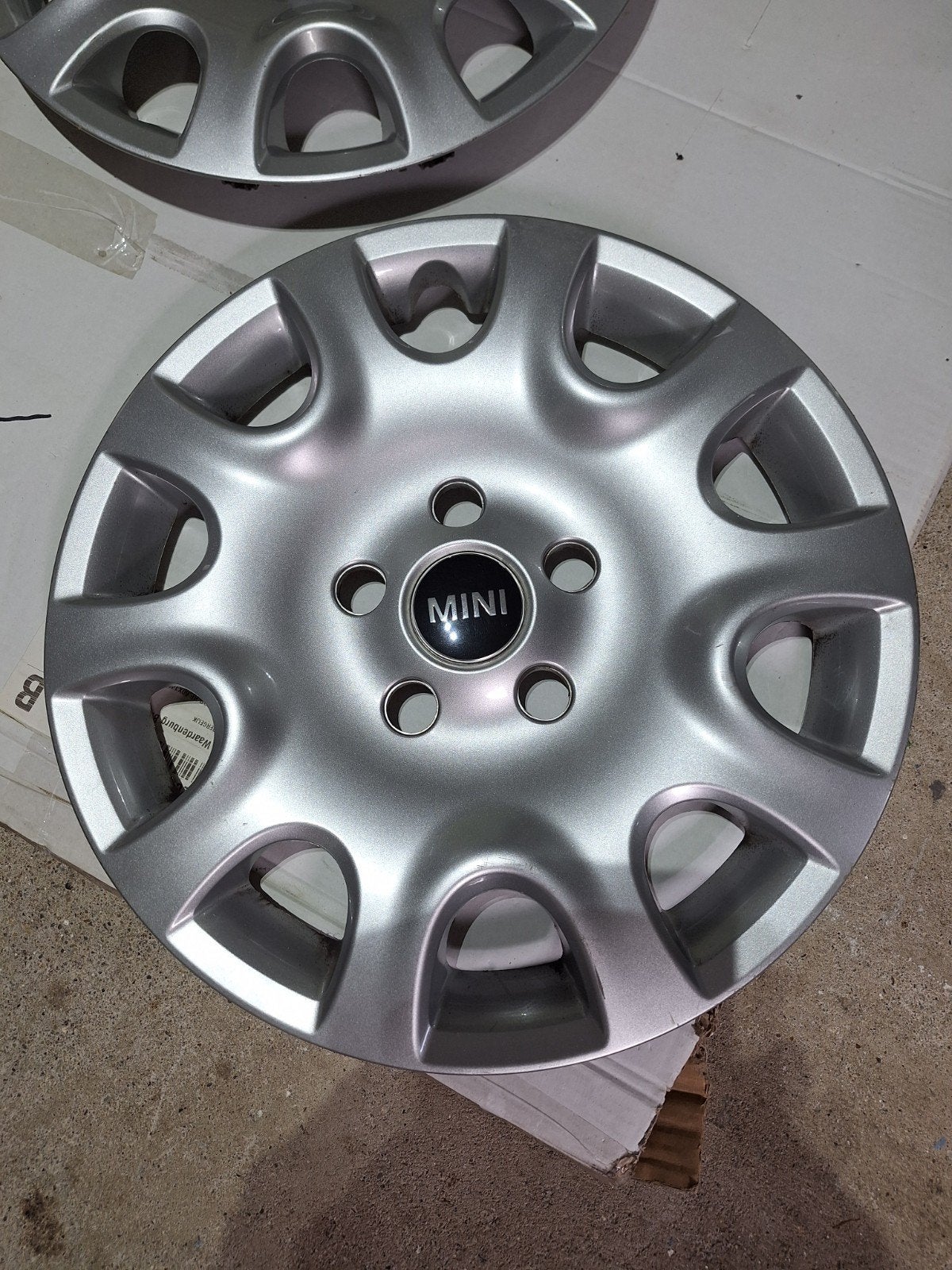 Mini originele wieldoppen voor 15" velgen, Auto diversen, Wieldoppen, Ophalen of Verzenden