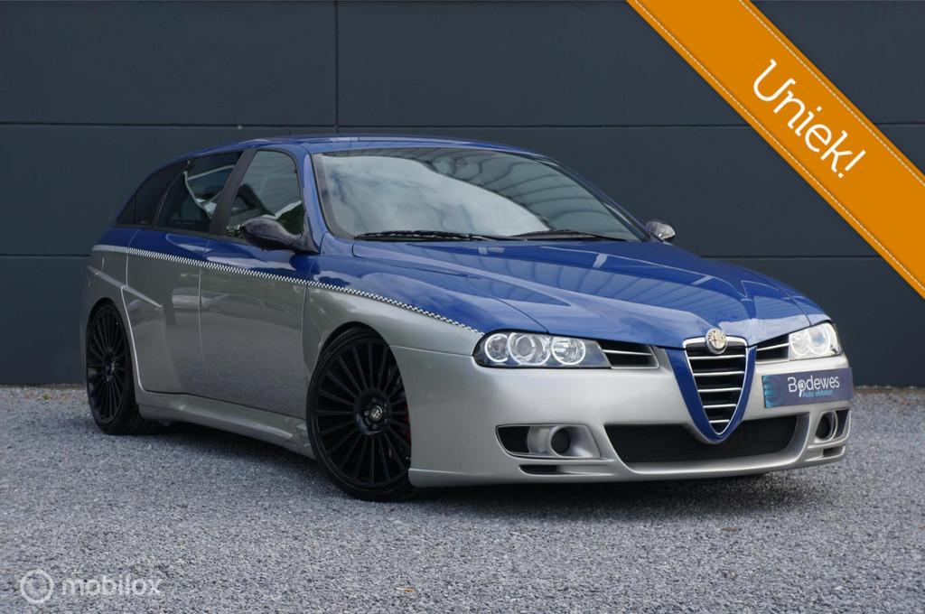 Alfa Romeo 156 Sportwagon 3.2 V6 GTA AM Autodelta Unique !, Auto's, Alfa Romeo, Voorwielaandrijving, Gebruikt, Zwart, Leder