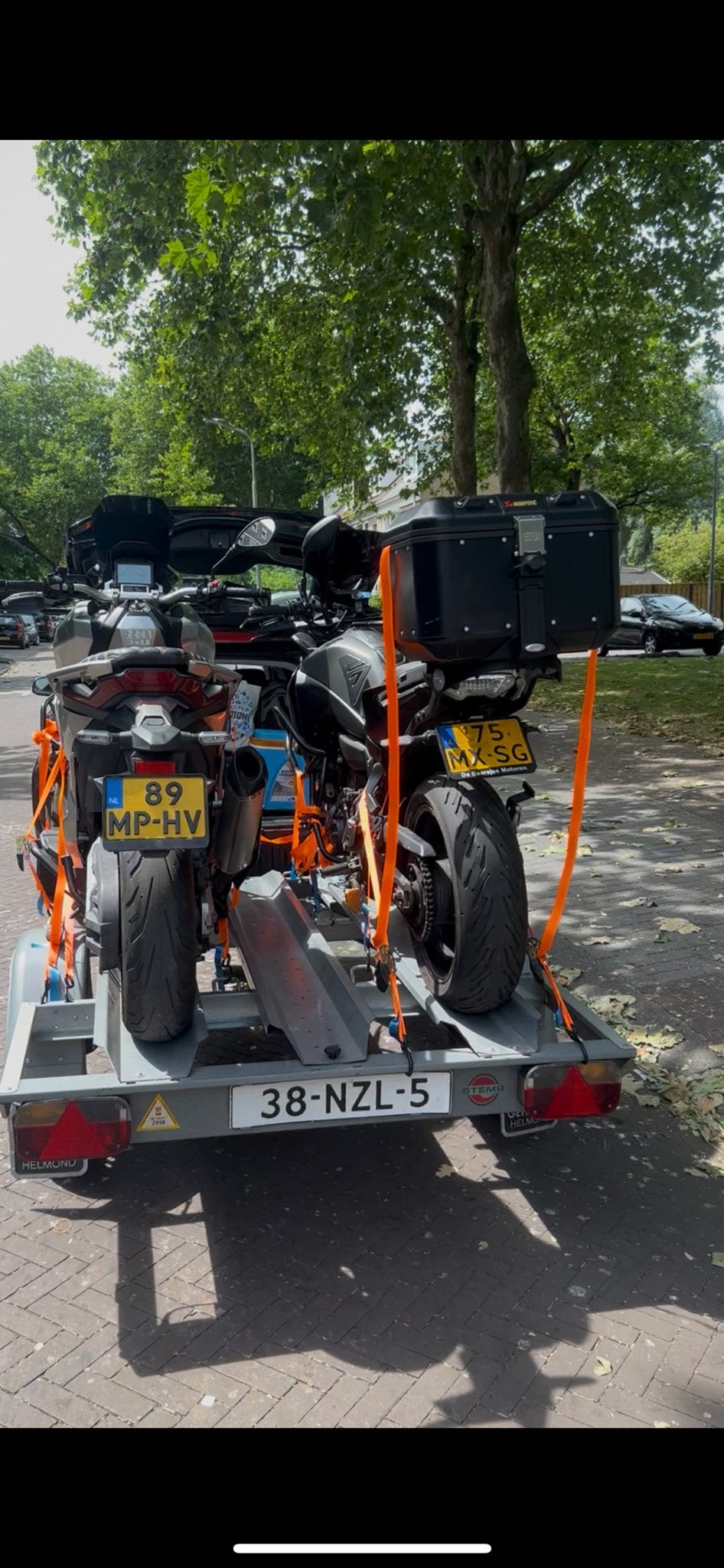 Stema motoraanhanger voor 2-3 motoren met extra's, Ophalen, Zo goed als nieuw