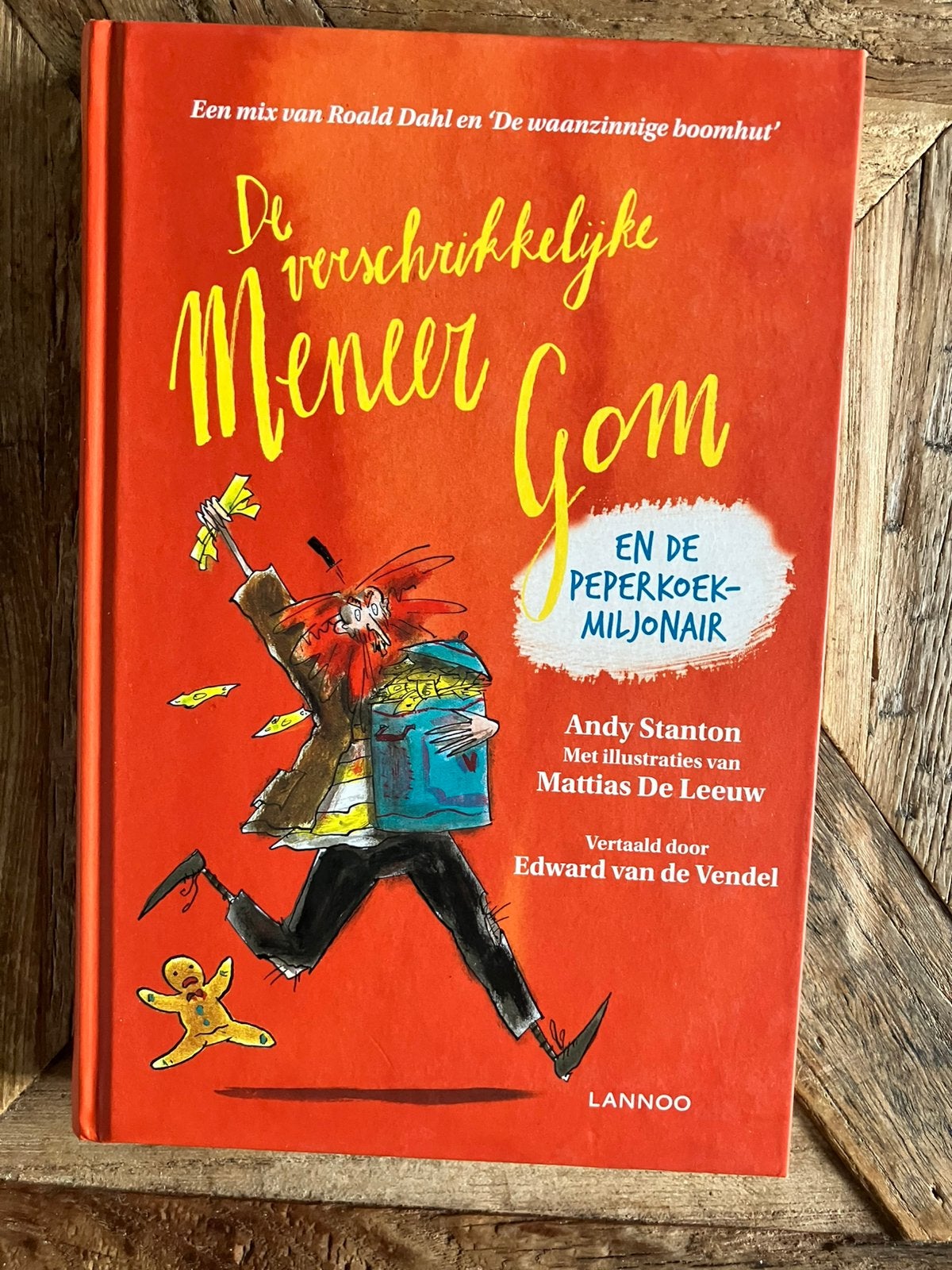 De verschrikkelijke meneer Gom en de peperkoekmiljonair, Boeken, Fictie algemeen, Ophalen of Verzenden, Zo goed als nieuw, Andy Stanton
