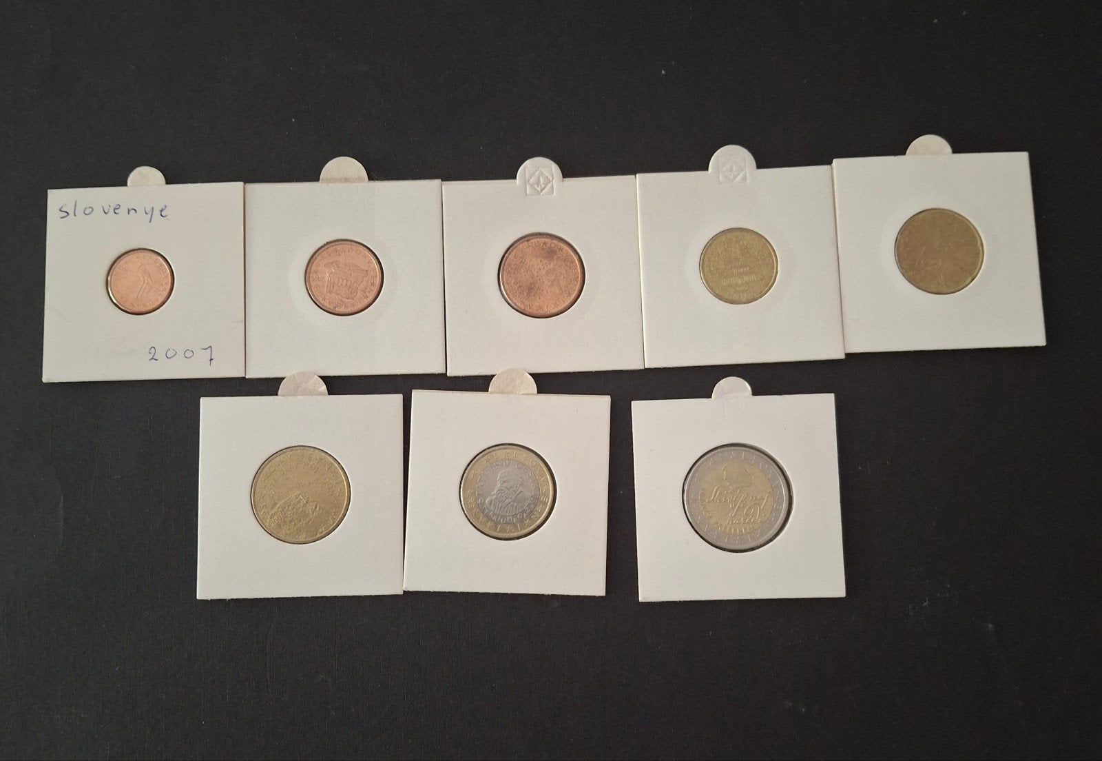 Sloveense euromunten set 2007, Ophalen of Verzenden, Slovenië, Overige waardes, Setje