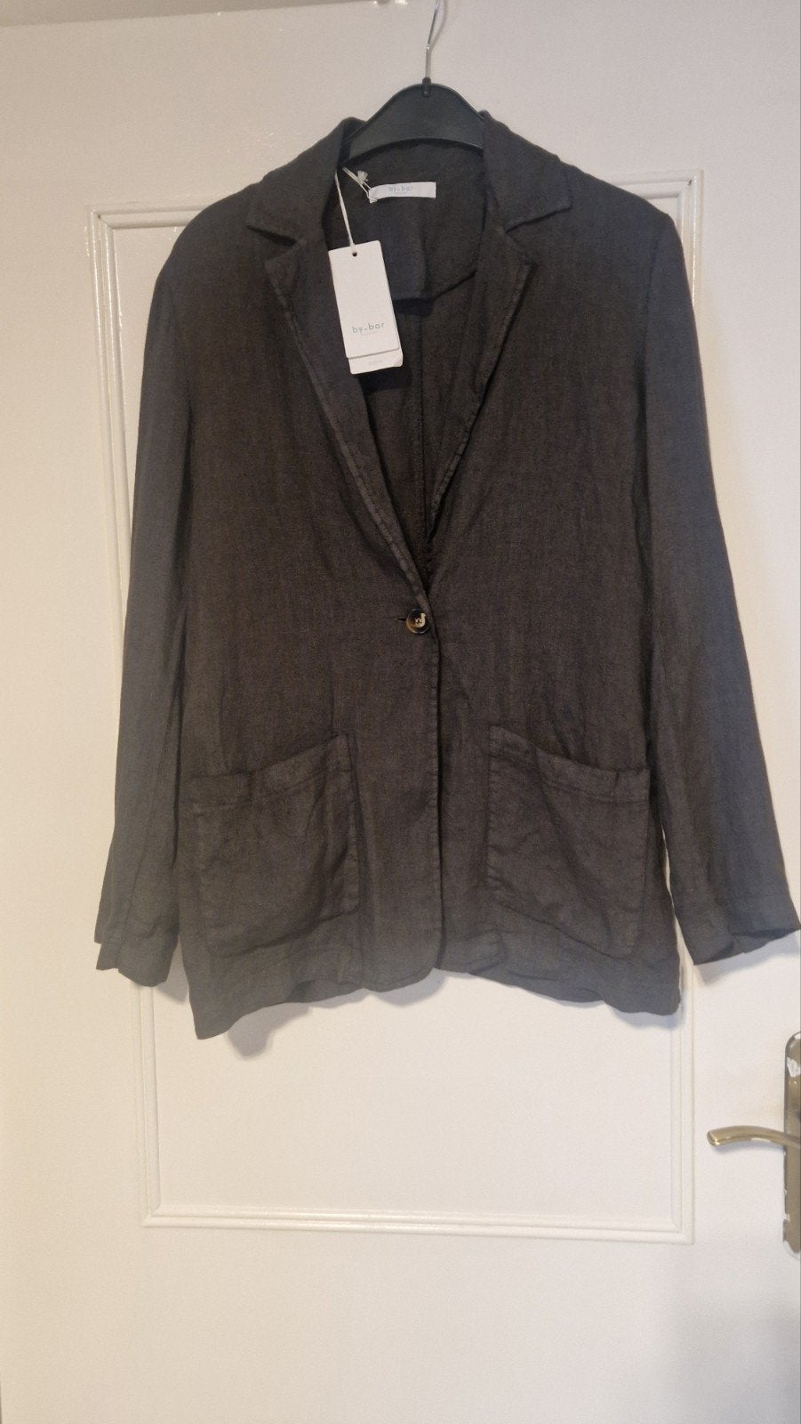 Nieuw by-bar linnen jasje zwart/grijs, By bar, Zwart, Nieuw, Ophalen of Verzenden