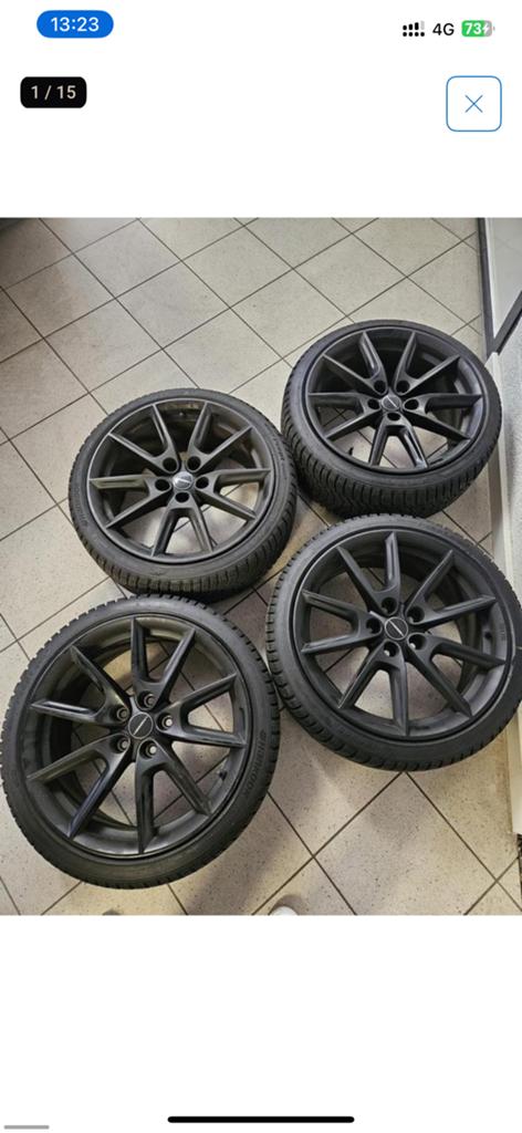 Volkswagen velgen/bandenset | Borbet | Hankook Banden, Auto diversen, Wieldoppen, Ophalen of Verzenden, Gebruikt