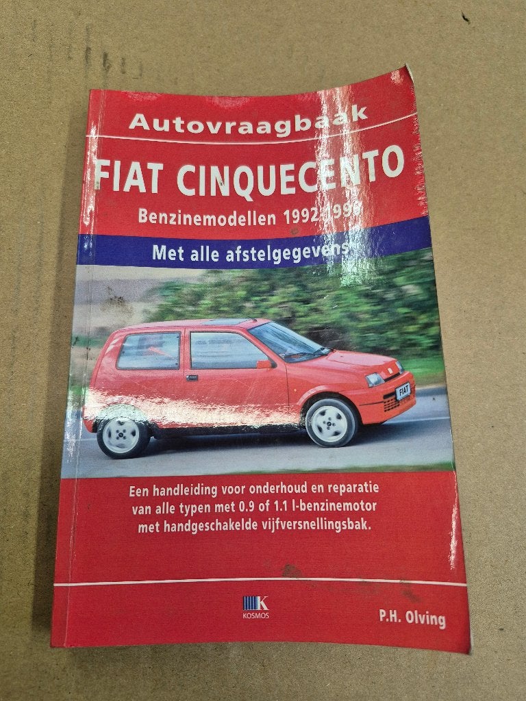 Autovraagbaak FIAT Cinquecento, Gelezen, Ophalen of Verzenden, Overige merken, P.H. Olving