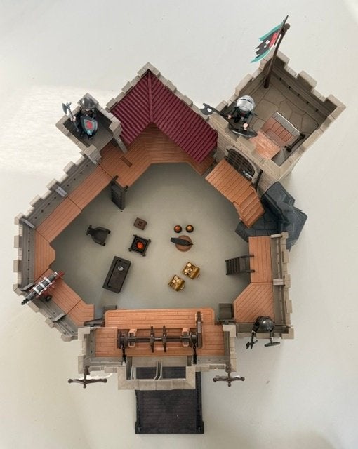 Playmobil 4866 Valkenridders Kasteel met origineel boekje, Kinderen en Baby's, Gebruikt, Complete set, Ophalen of Verzenden, Kasteel/Fort