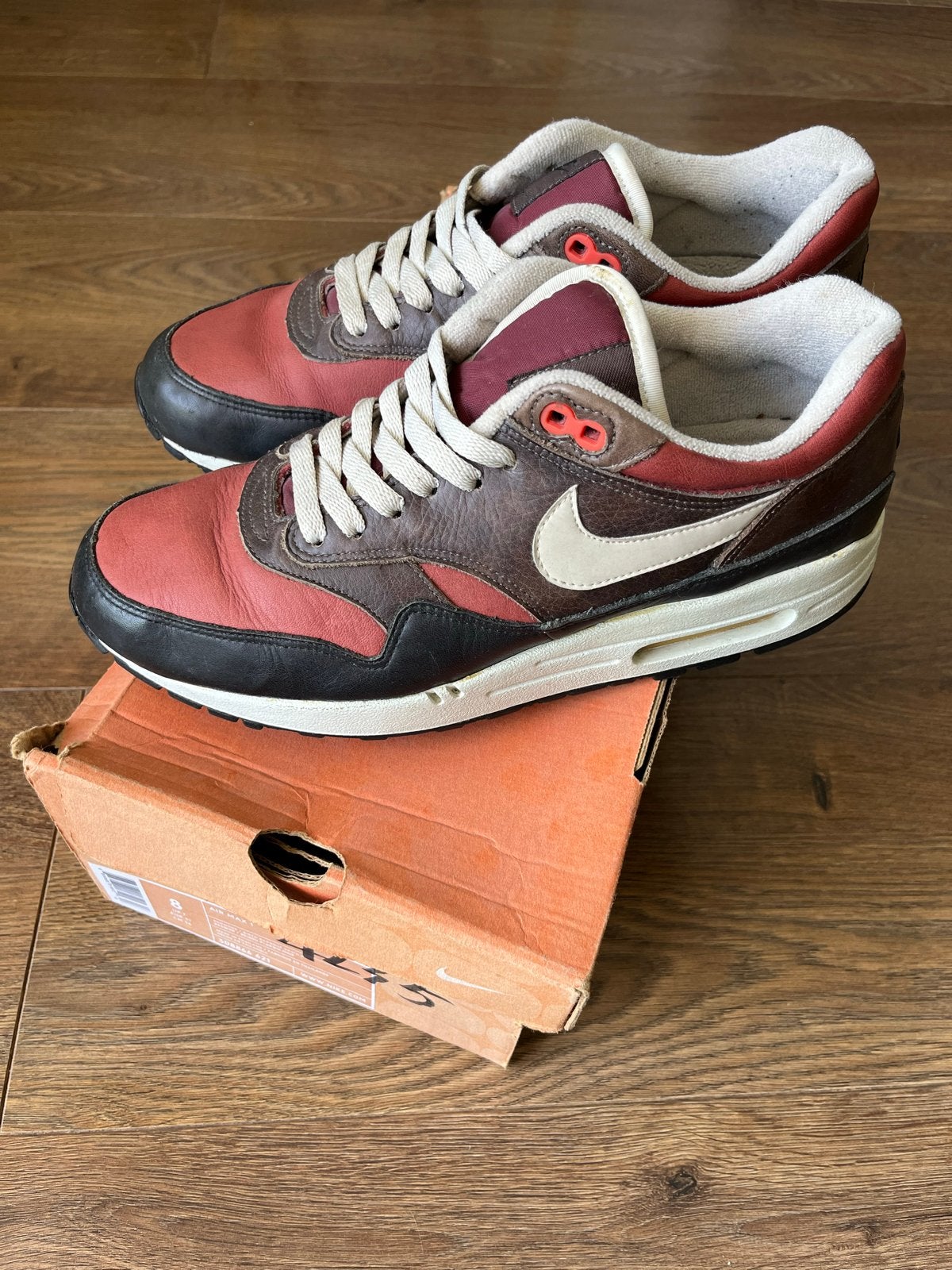 Nike Air Max 1 Redwood - Maat 41 - 2004, Bruin, Ophalen of Verzenden, Sneakers of Gympen, Zo goed als nieuw