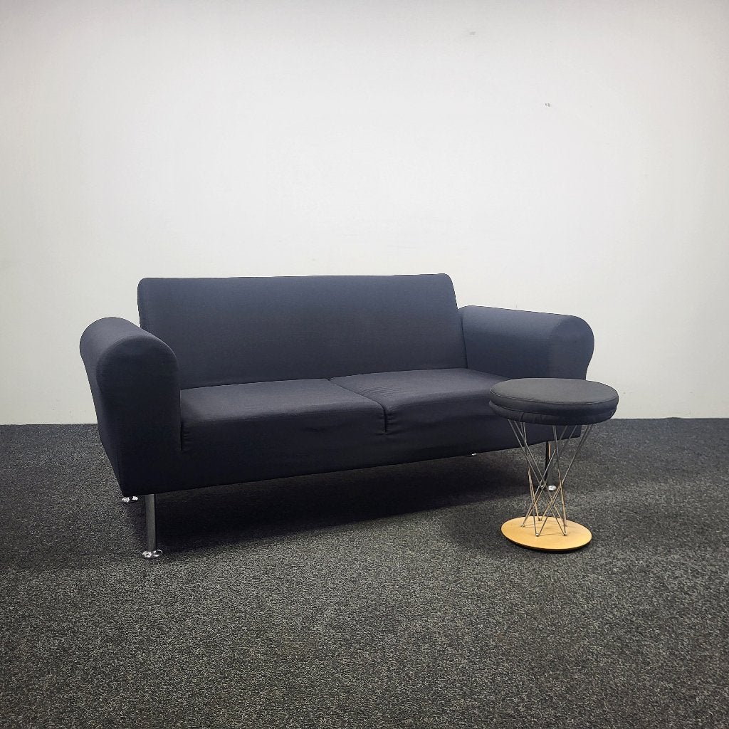 Vitra Sofa / Bank - Zwart Gestoffeerd 25121, Ophalen, Gebruikt, Eén, Stof