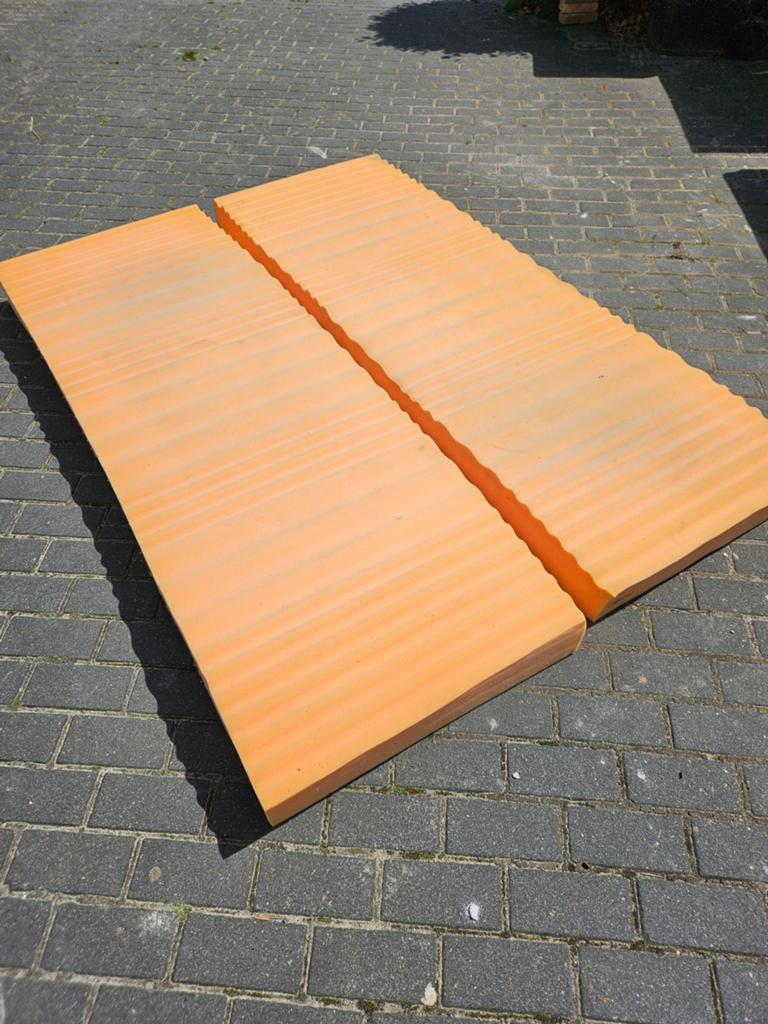 Schuimrubber matrassen 68x194cm voor caravan of logeerbed, Ophalen, Gebruikt, Matras, Overige maten