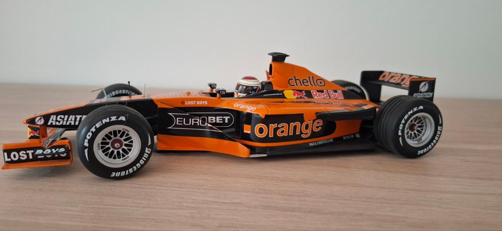 Minichamps Orange  Arrows Asiatech 2  F1 Jos Verstappen 2002, Ophalen of Verzenden, Zo goed als nieuw, MiniChamps