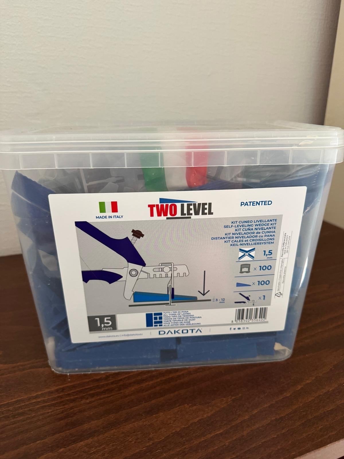 Two Level Tegel Nivelleersysteem - 1.5mm, Overige materialen, Overige typen, Ophalen of Verzenden, Minder dan 5 m²