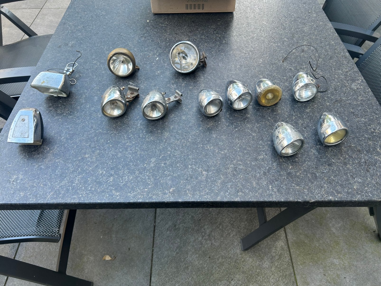 Diverse oude fiets koplampen, Fietsen en Brommers, Ophalen of Verzenden, Gebruikt, Verlichting, Staal