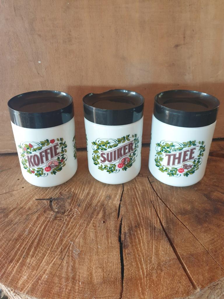 Koffie, Suiker, Thee bussen D.E., Ophalen of Verzenden