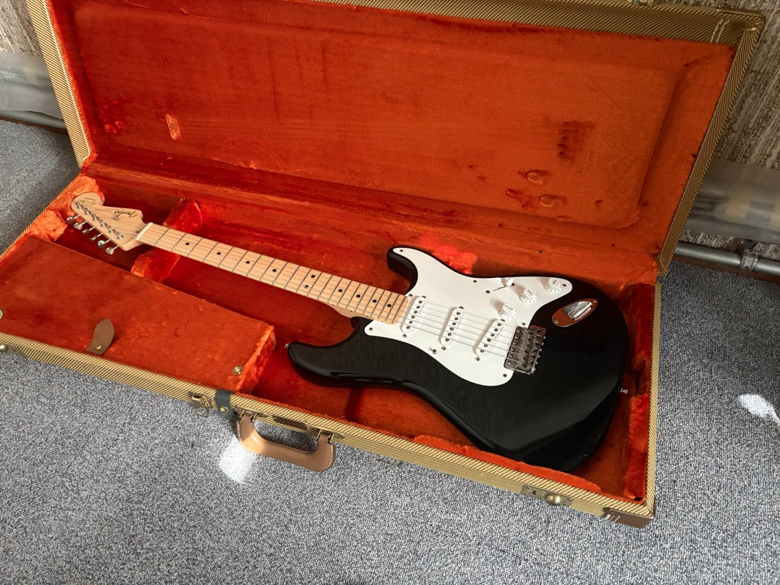 Fender Eric clapton stratocaster black, Ophalen of Verzenden, Zo goed als nieuw, Elektrisch, 6-snarig