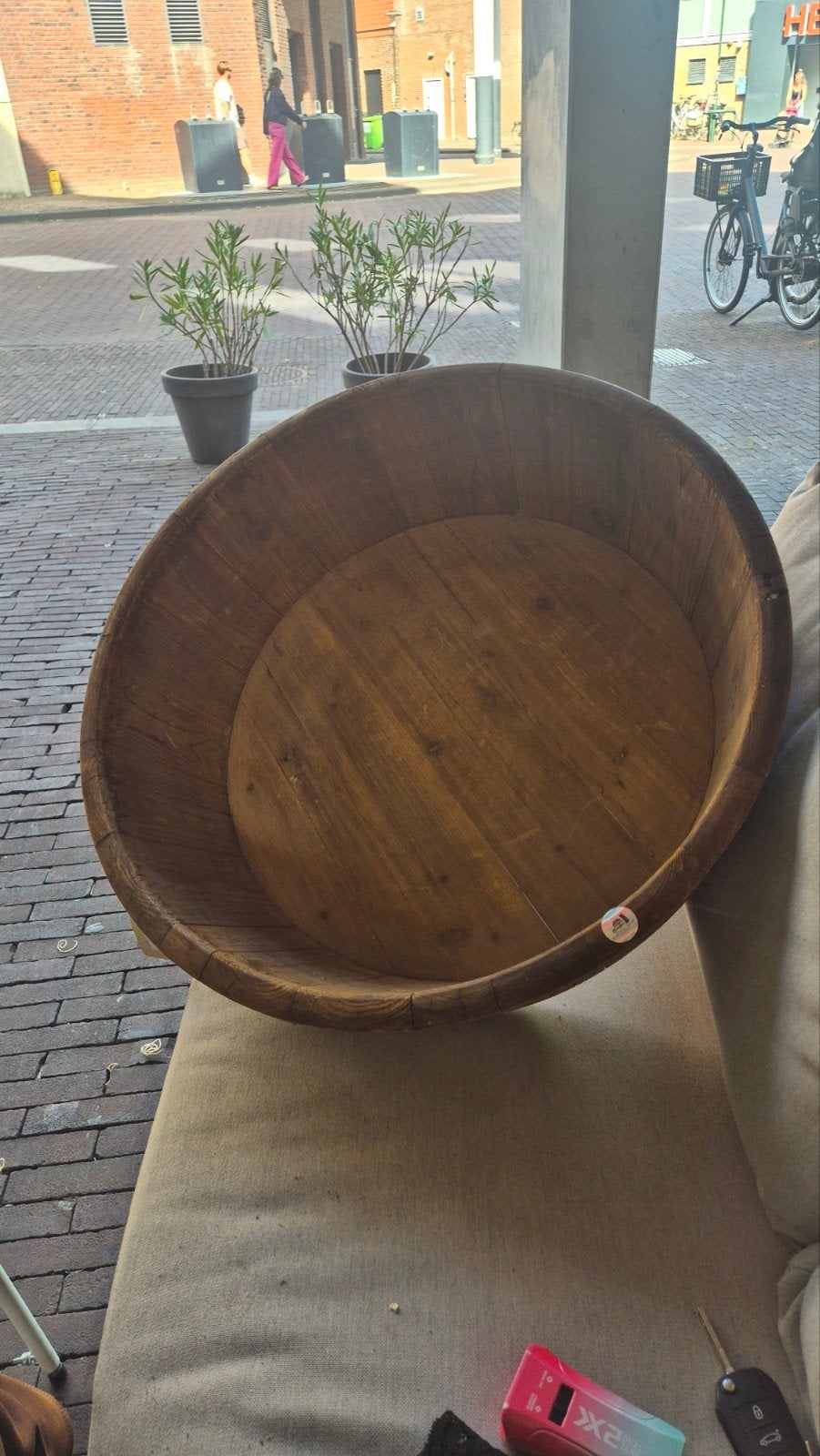 Nieuwe grote olijfbak van 60cm, Ophalen
