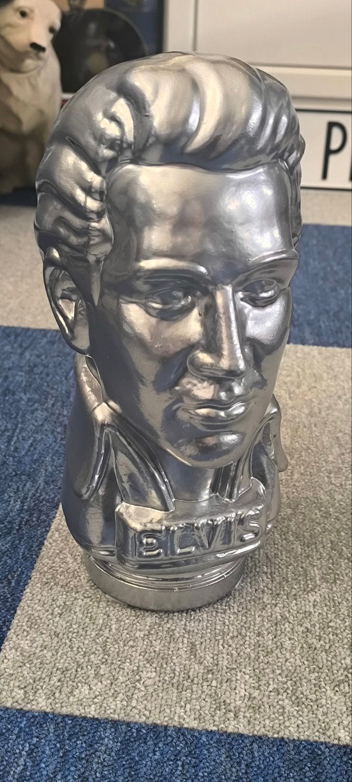 Elvis Presley Glazen Hoofd., Ophalen, Zo goed als nieuw, Foto of Kaart