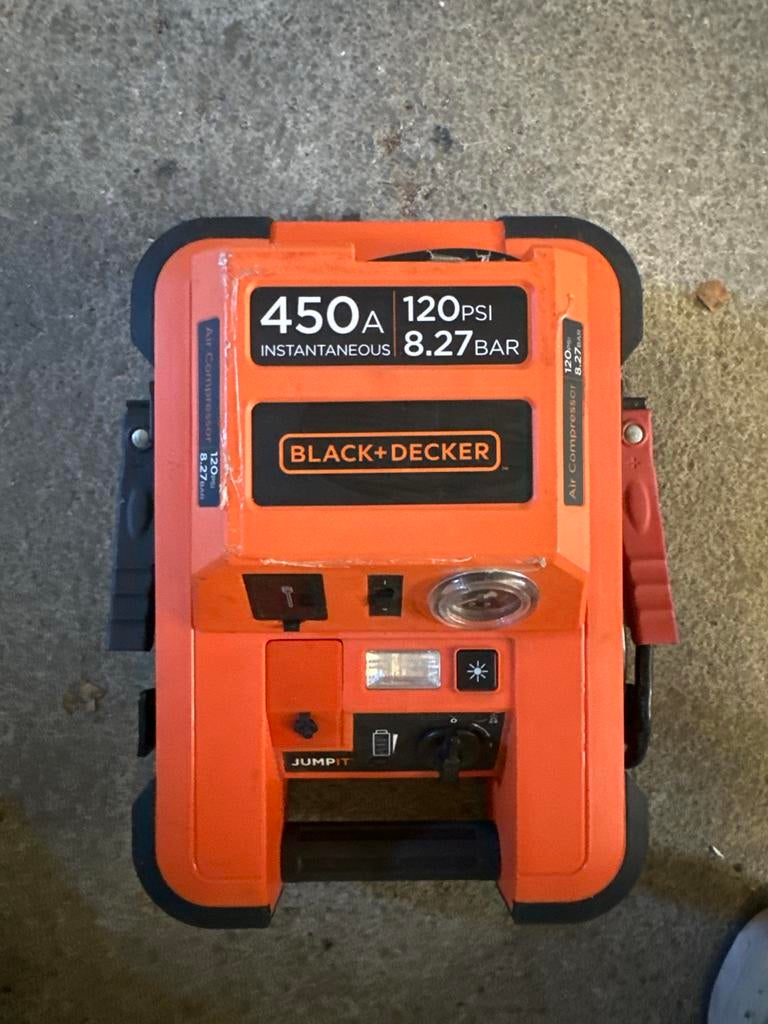 Black+Decker Jumpstarter met compressor 450A, Auto diversen, Jumpstarters, Gebruikt, Ophalen