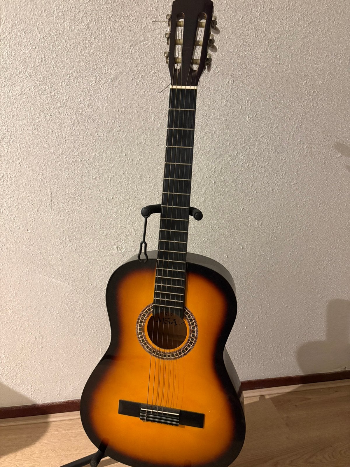 Gitaar met standaard, Ophalen, Gebruikt, Klassieke of Spaanse gitaar
