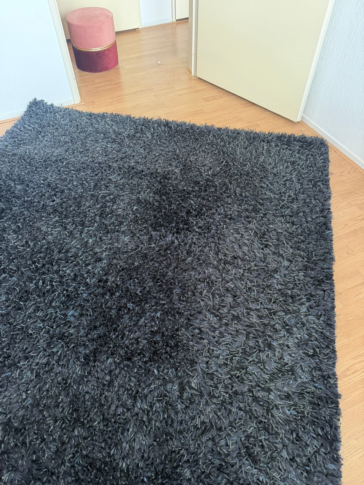 Goossens vloerkleed blauw/zwart 200x300, Huis en Inrichting, Stoffering | Tapijten en Kleden, Ophalen, Blauw, 200 cm of meer, Zo goed als nieuw