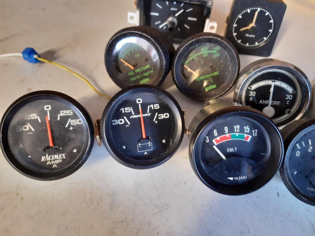 Metertjes VDO, Racimex, Motometer, Sedan, Ophalen of Verzenden, Gebruikt, Oldtimer onderdelen