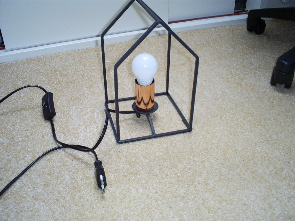 Tafellamp van gietijzer, Ophalen of Verzenden, Gebruikt, Metaal, Minder dan 50 cm