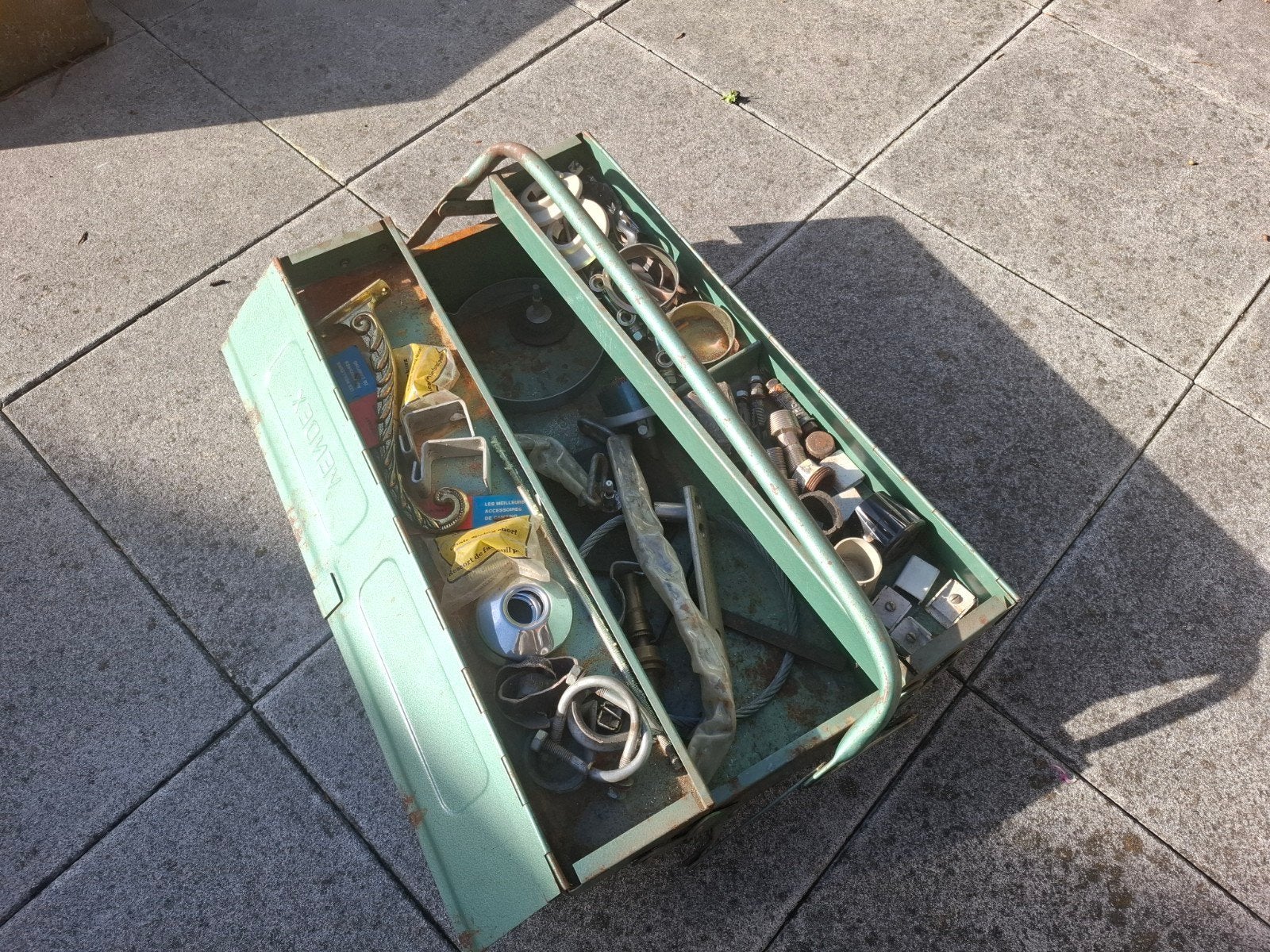 Vendex Gereedschapskist - Vintage en Gevuld, Ophalen, Gevuld, Gebruikt