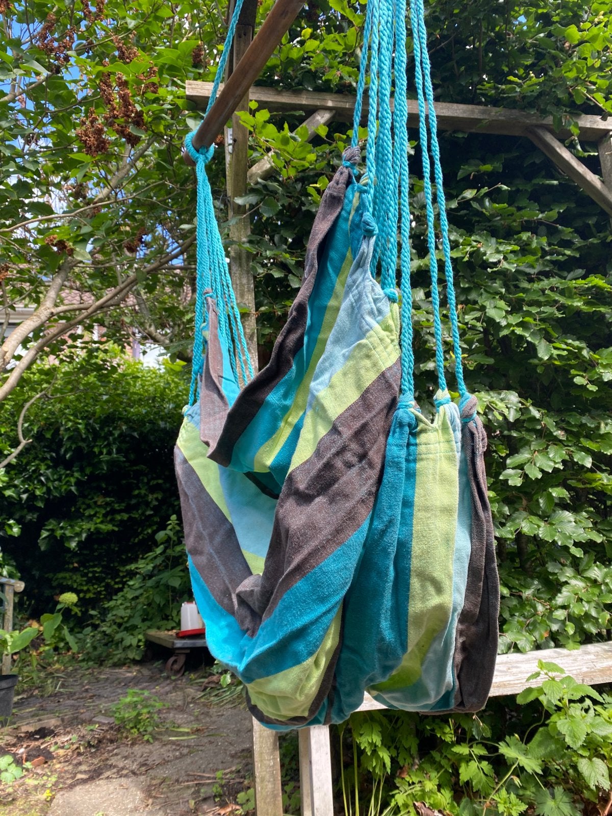 Hangmat Hangmatstoel Hangstoel, Tuin en Terras, Hangmatten, Opvouwbaar, Ophalen of Verzenden, Zo goed als nieuw, Eenpersoons