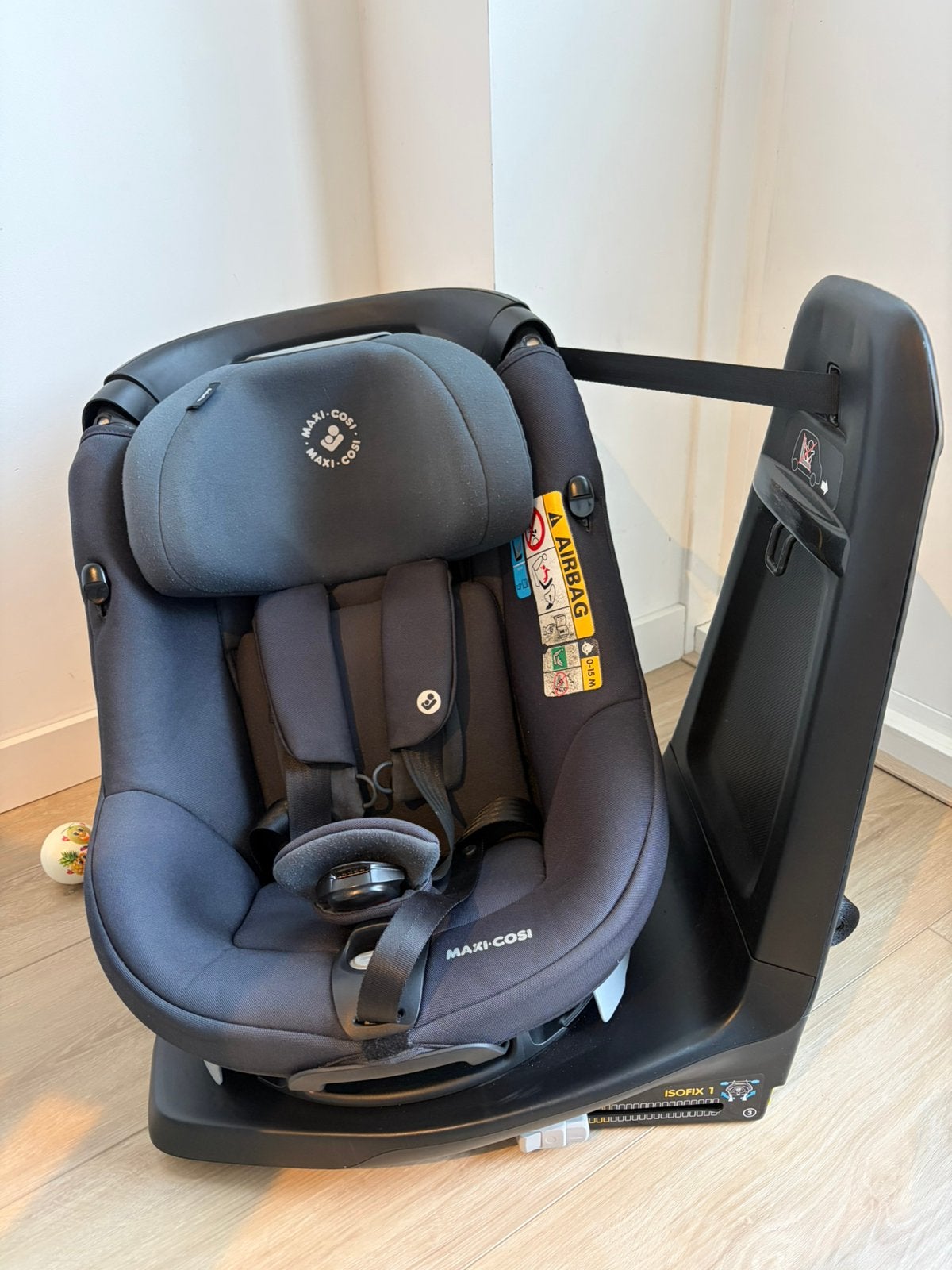 Maxi-Cosi AxissFix i-Size 360 draaibaar autostoeltje, Ophalen, Gebruikt, 0 t/m 18 kg, Verstelbare rugleuning