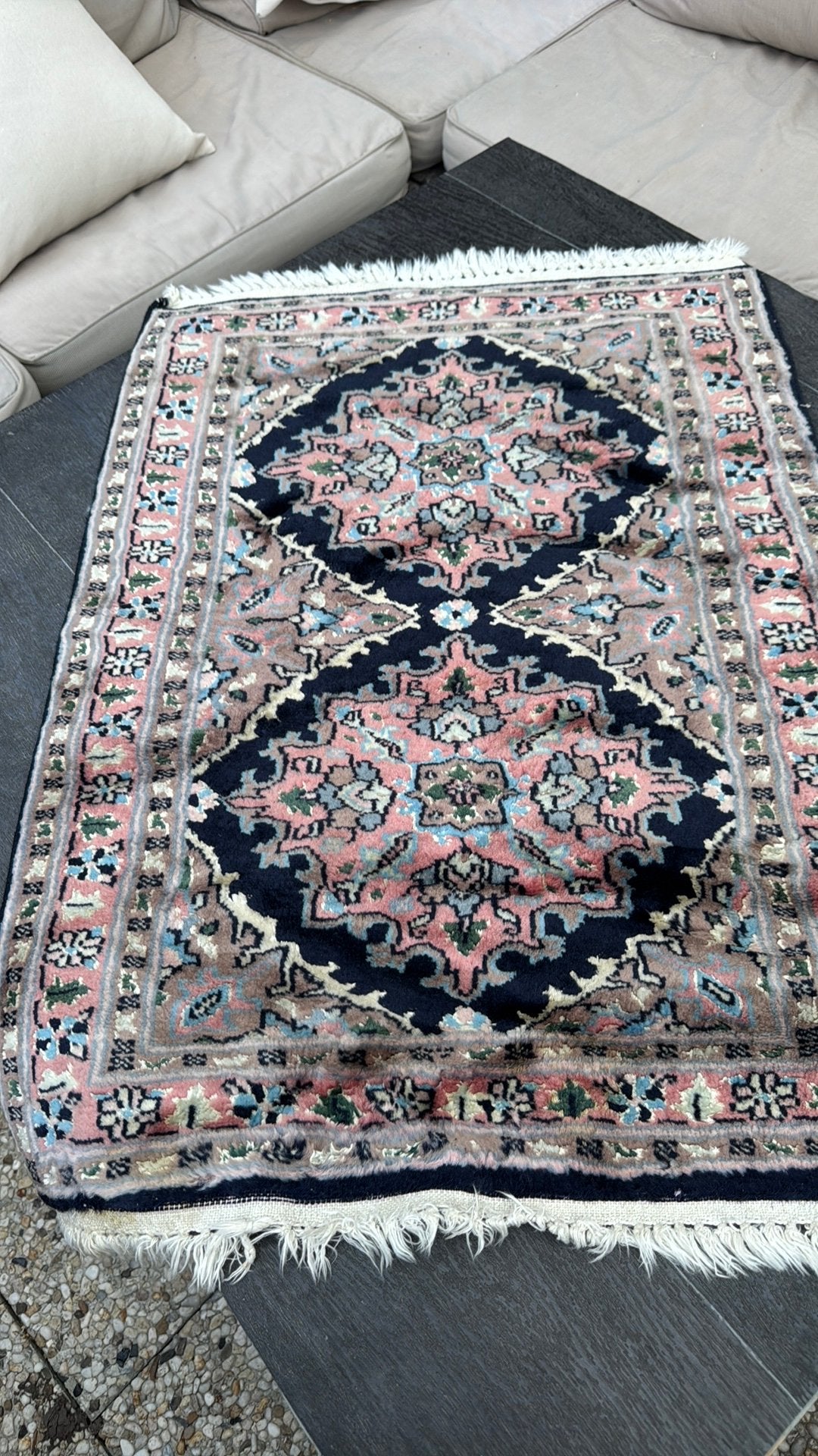 Zijde loper, 200 cm of meer, Zo goed als nieuw, Rechthoekig, 50 tot 100 cm