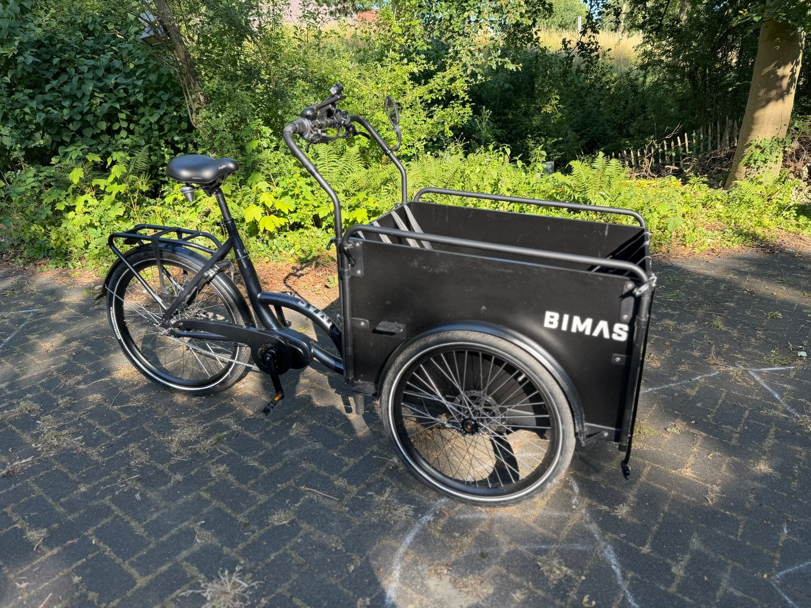 Bimas eCargo 3.3 Premium met middenmotor + ART 2 Slot, 4 kinderen of meer, Elektrisch, Zo goed als nieuw, Schijfrem