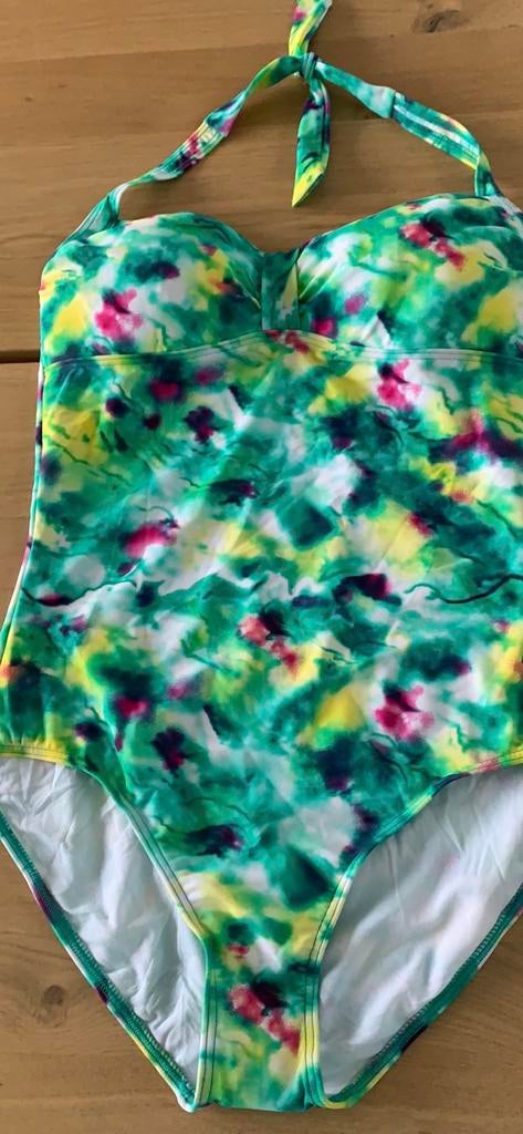 Beachwave Nieuw Corrigerend Badpak 44/46 Halter Groen Print, Ophalen of Verzenden, Nieuw, Groen, Badpak