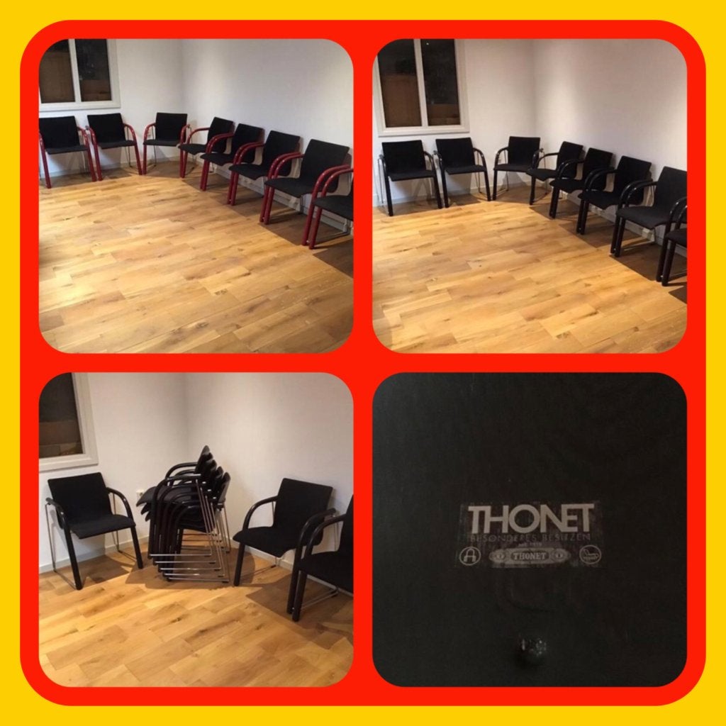 112.Thonet S320 Stoelen 2X8 st. Jan de bouvrie stoelen 2st., Huis en Inrichting, Ophalen, Gebruikt, Bruin