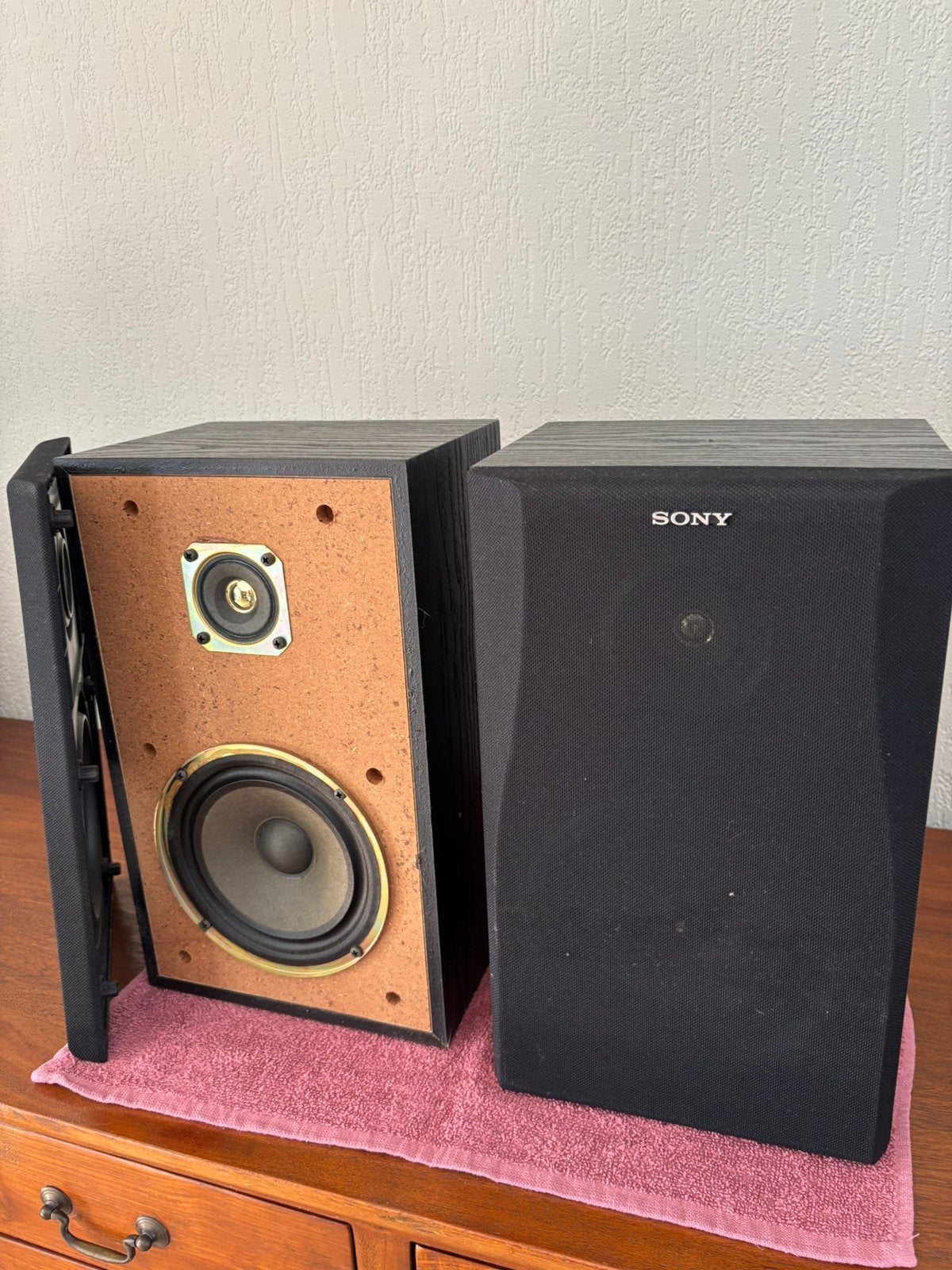 2 luidsprekers van SONY, Audio, Tv en Foto, Ophalen, Stereo speakers, Gebruikt, 60 tot 120 watt