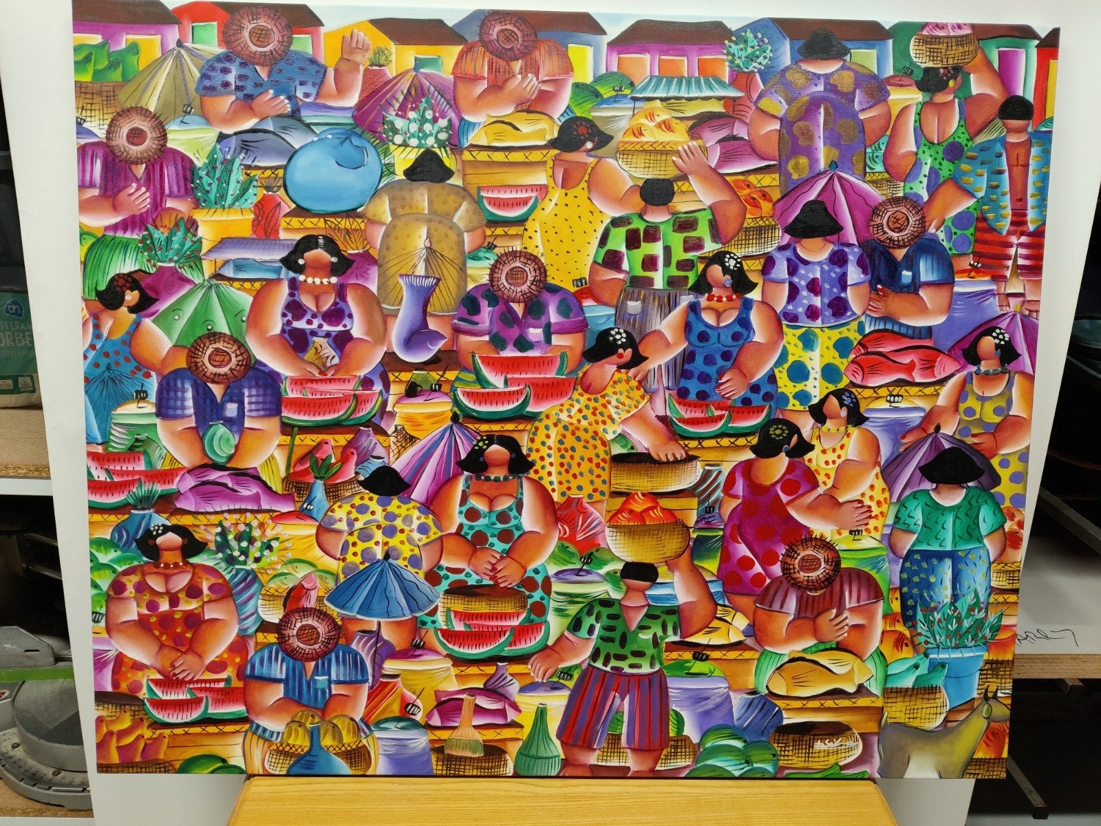 Origineel schilderij Da Silva (Brazil), Antiek en Kunst, Ophalen