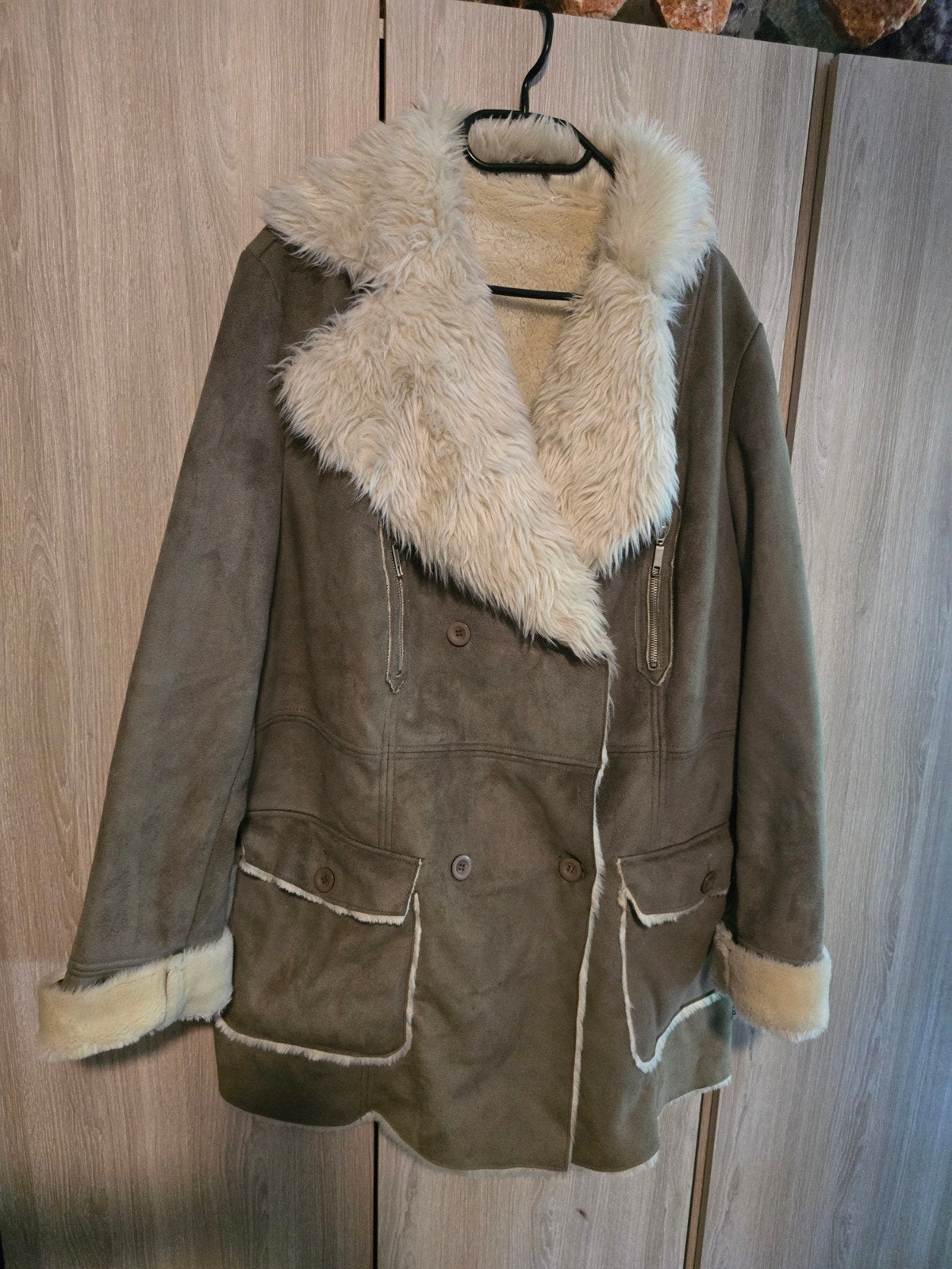 lamme coat xxl, Kleding | Dames, Jassen | Winter, Ophalen of Verzenden, Zo goed als nieuw, Maat 46/48 (XL) of groter, Zwart