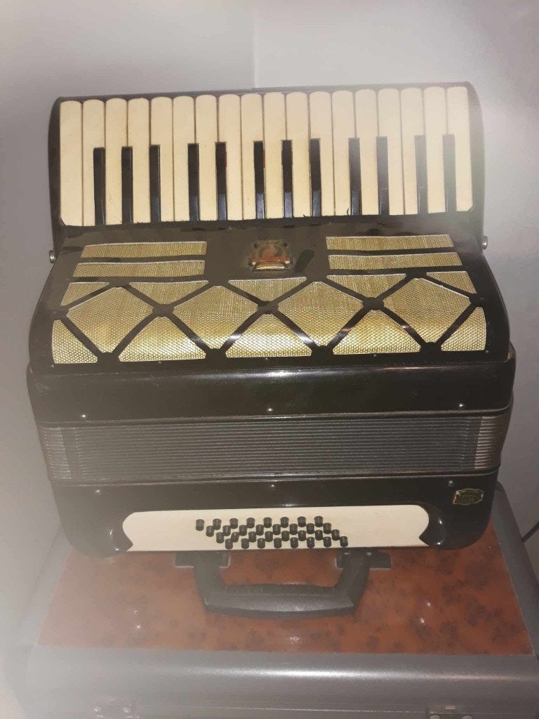 parrot accordeon, Overige merken, Gebruikt, Met koffer, Toetsaccordeon