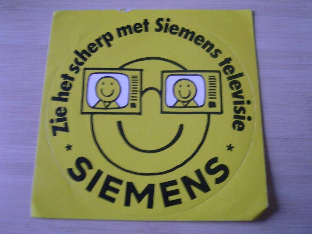sticker strip bril tv - zie het scherp met SIEMENS televisie, Ophalen, Zo goed als nieuw
