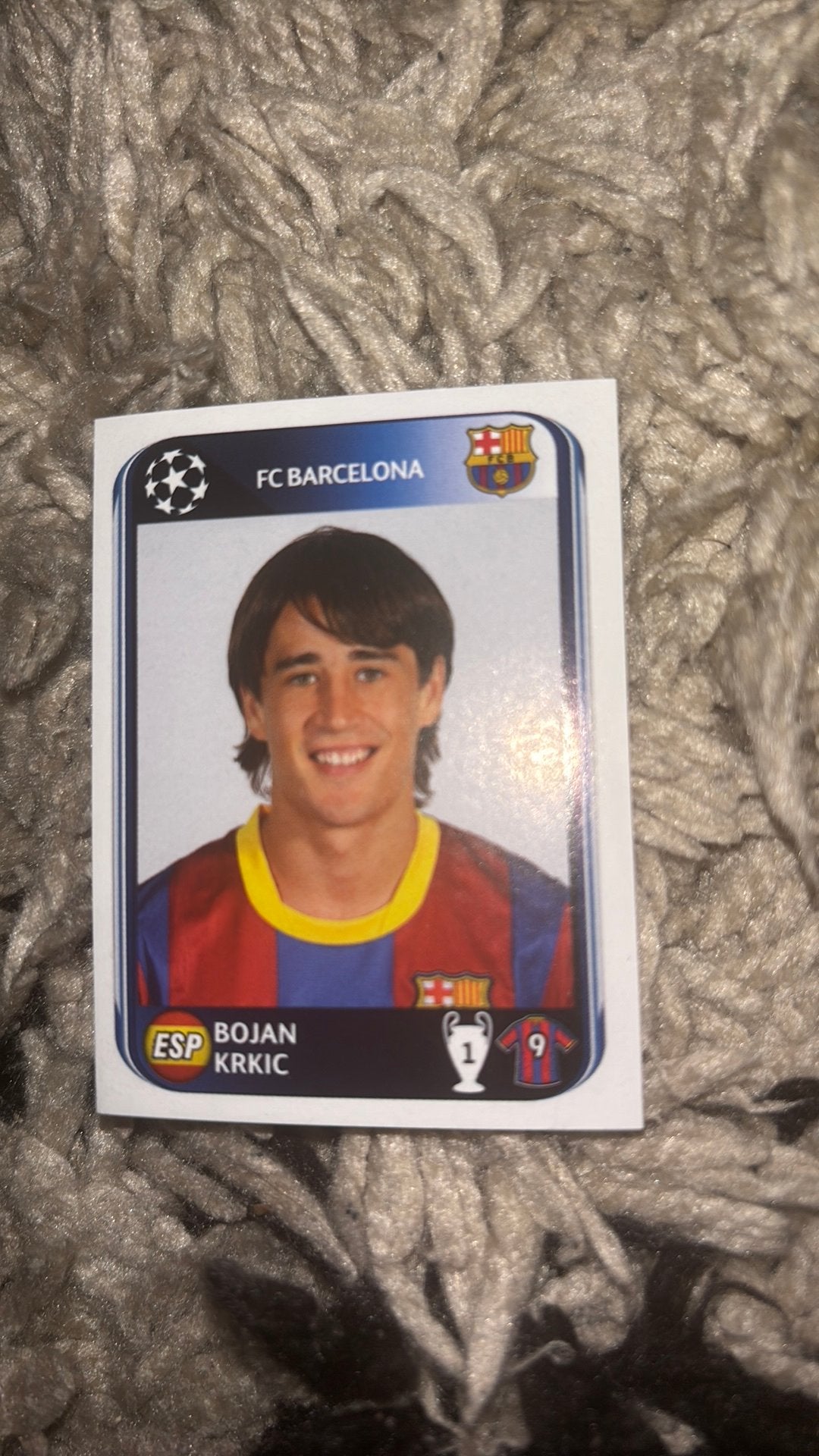 Panini voetbalplaatje 2010-2011 Bojan fc barcelona, Ophalen of Verzenden, Zo goed als nieuw, Buitenlandse clubs, Poster, Plaatje of Sticker