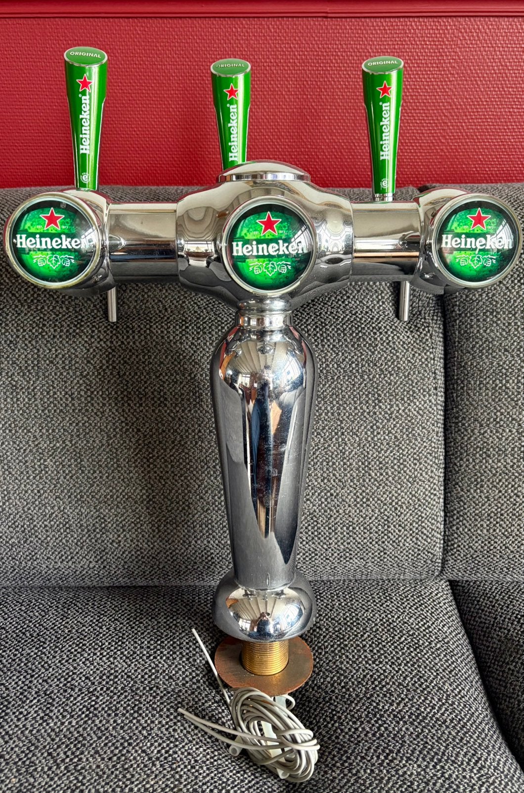 Heineken 3 delige tapzuil met verlichting, Zakelijke goederen, Ophalen of Verzenden, Ik, Liesjedijkstra@gmail.com, Dorpsstraat