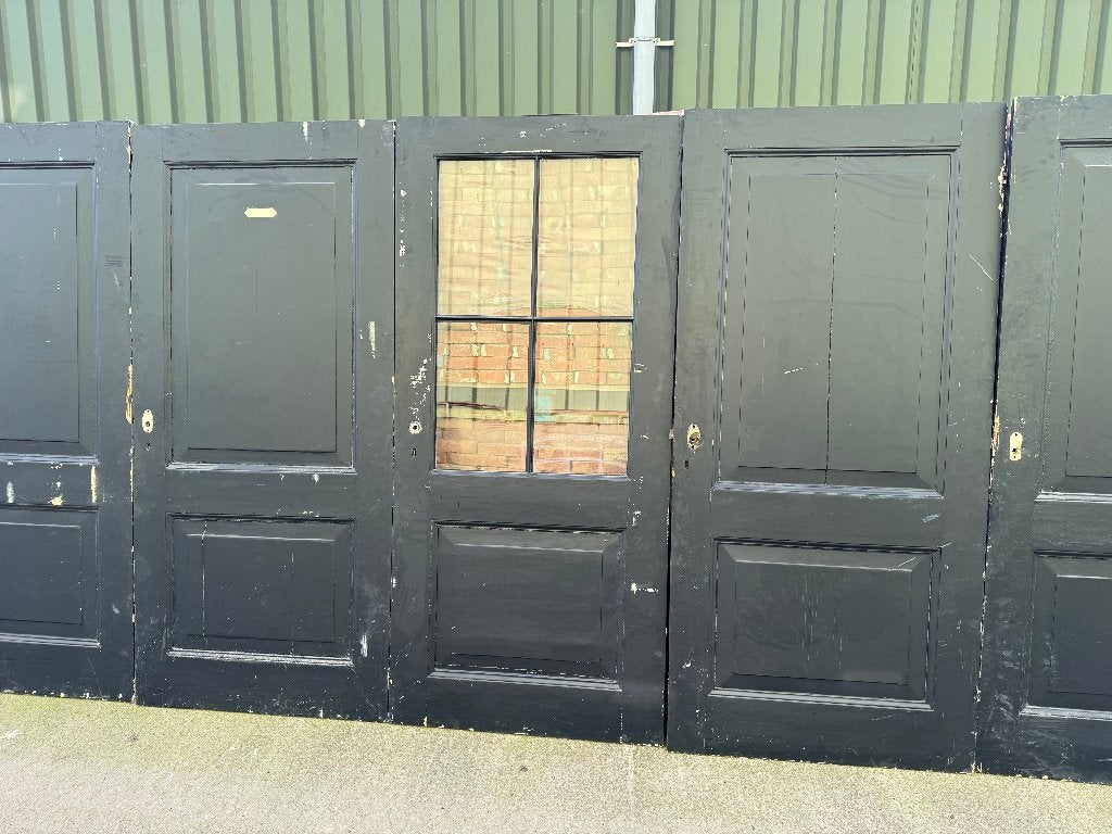 Serie antieke paneel deuren 6 stuks., Ophalen