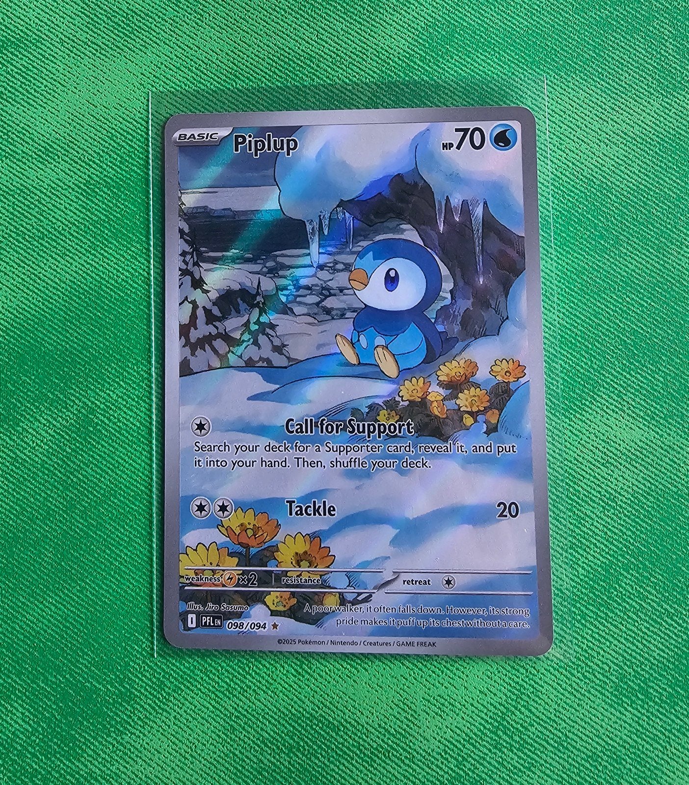 Piplup Pokémon Kaart 098/094, Ophalen of Verzenden, Nieuw, Losse kaart, Foil