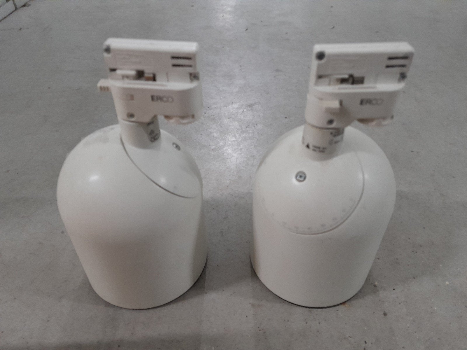 Erco spots wit, 2 stuks, prijs per stuk, Huis en Inrichting, Ophalen of Verzenden, Gebruikt, Metaal of Aluminium, Plafondspot of Wandspot