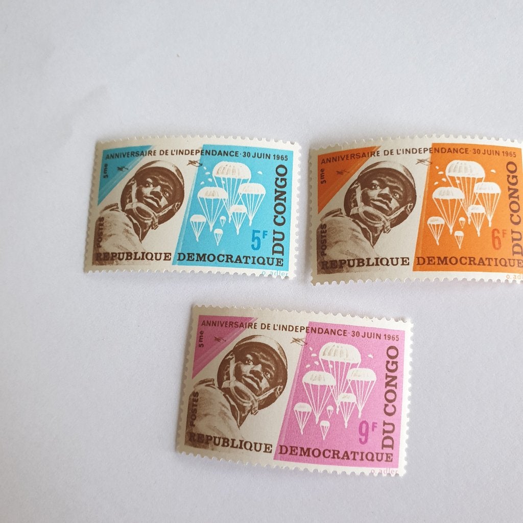 2526 congo 5 jaar onafhankelijkheid 1960-1965, Verzenden, Overige landen