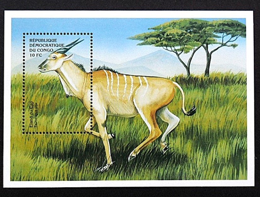 Congo Kinshasa - Antilope - Blok - luxe postfris - jaar 2000, Ophalen of Verzenden, Postfris, Dier of Natuur
