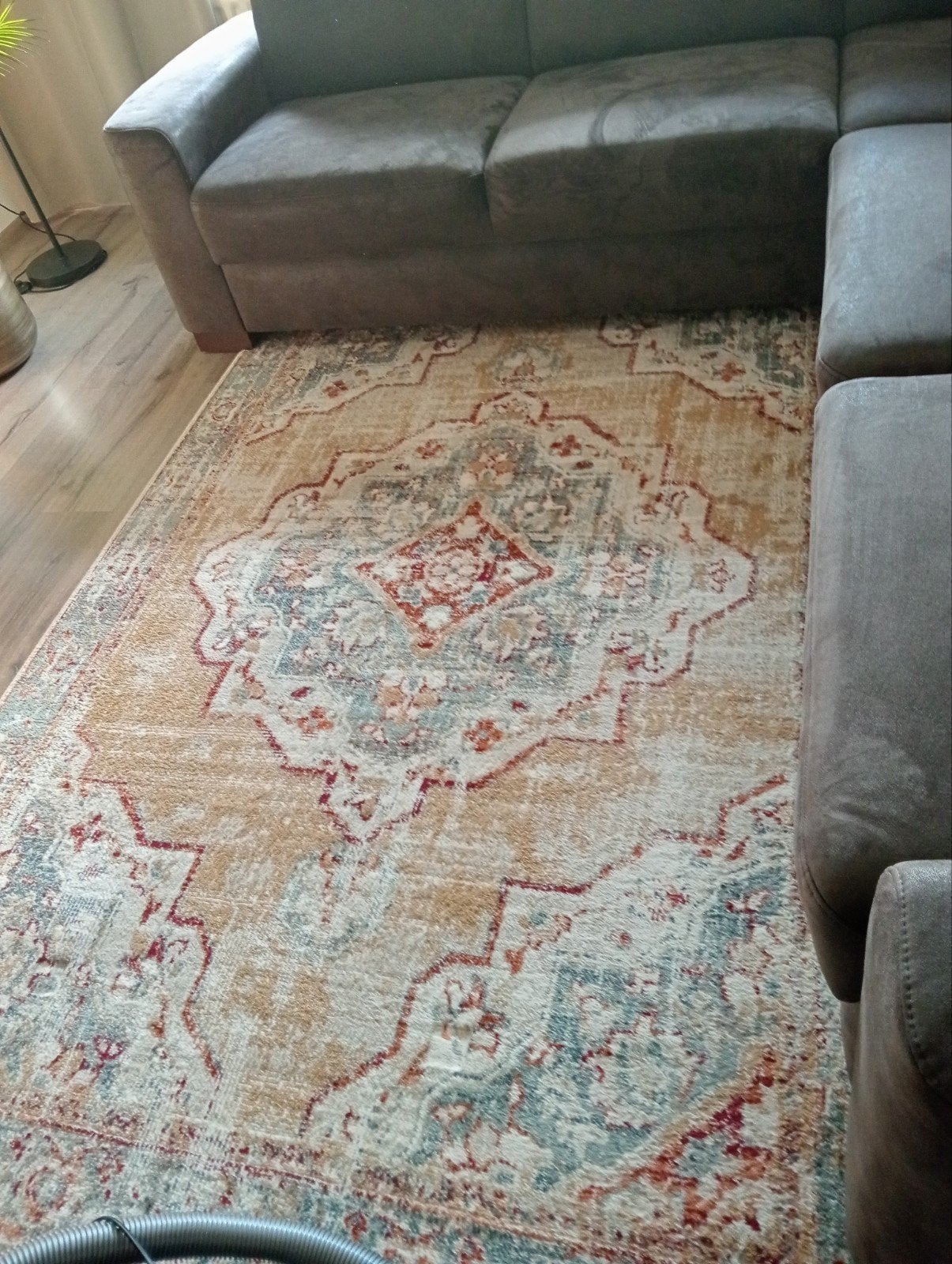 Tapijt, Ophalen, Blauw, 150 tot 200 cm, Vintage