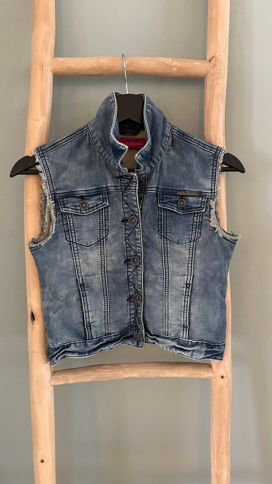 Blue Rebel spijkerjasje maat 164, Ophalen of Verzenden, Zo goed als nieuw, Meisje, Jas